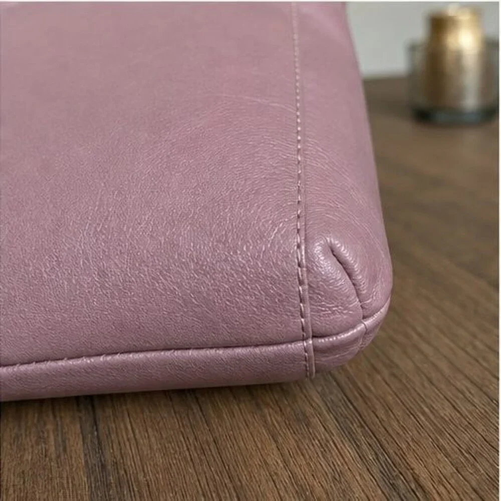 Burgundy Nylon Crossbody Bag